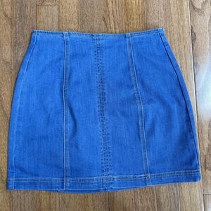 Blue Denim Skirt